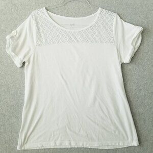 Elegant White Lace Women's Top
